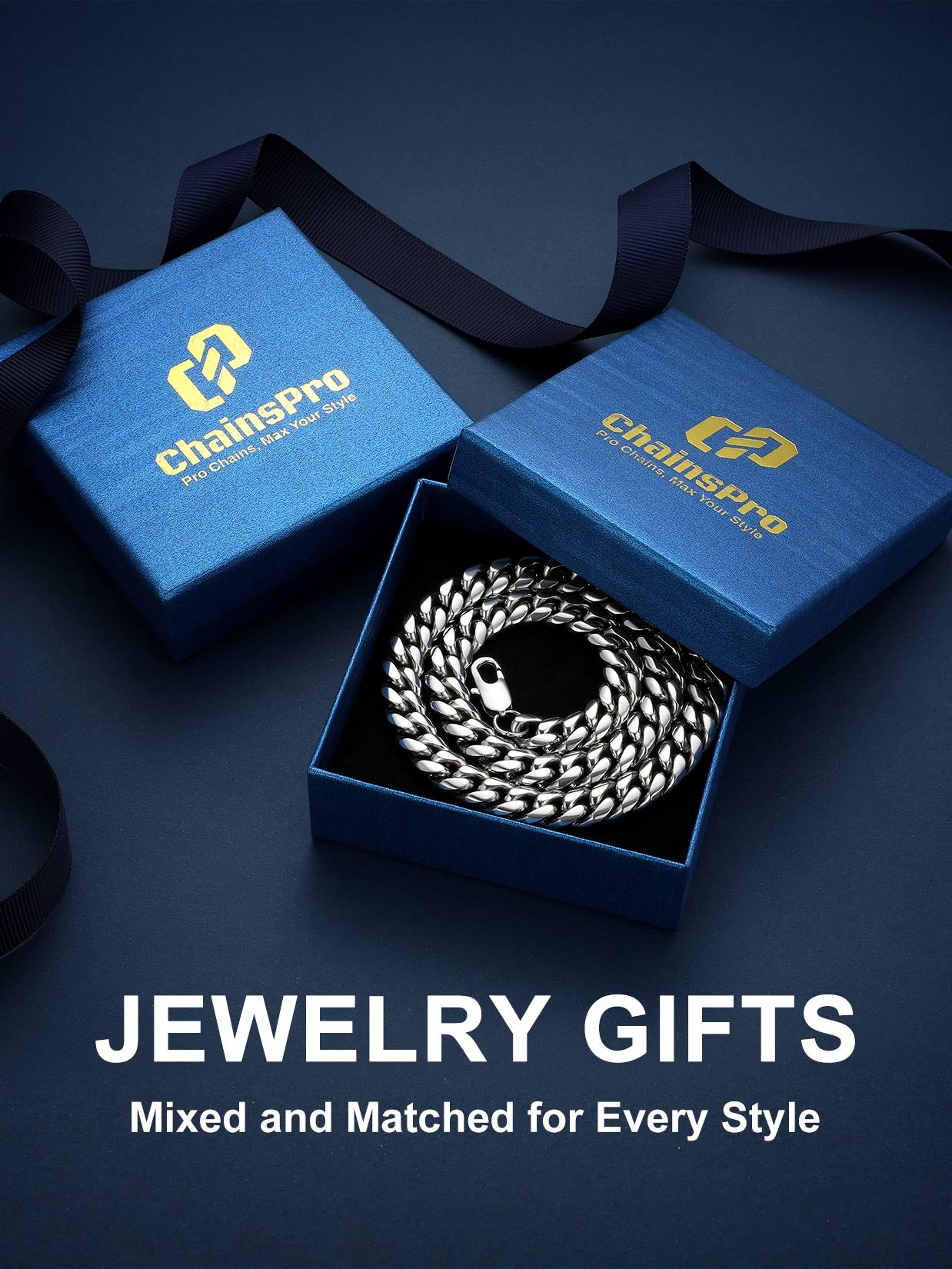 Men'S Stainless Steel Chain Rapper Necklace 4.8Mm 14 Inch Costume Hip Hop Jewelry Mens Gifts