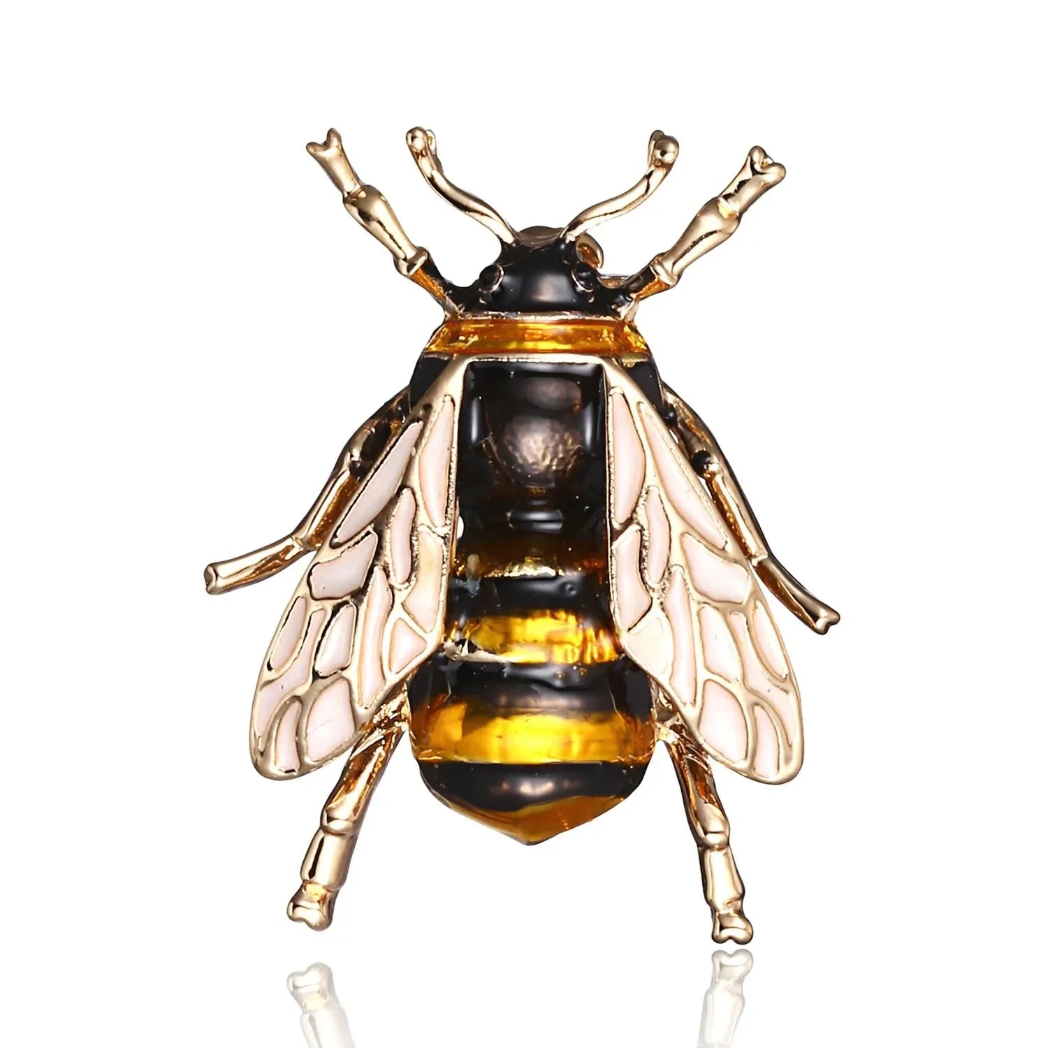 Golden Bee Crystal Brooch – A Touch of Nature’s Elegance in Every Pin