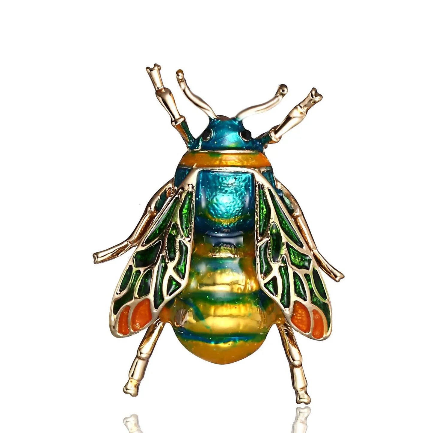 Golden Bee Crystal Brooch – A Touch of Nature’s Elegance in Every Pin
