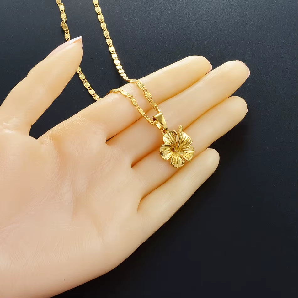 Hawaiian Hibiscus Flower Pendant Necklace – A Symbol of Love, Culture, and Beauty